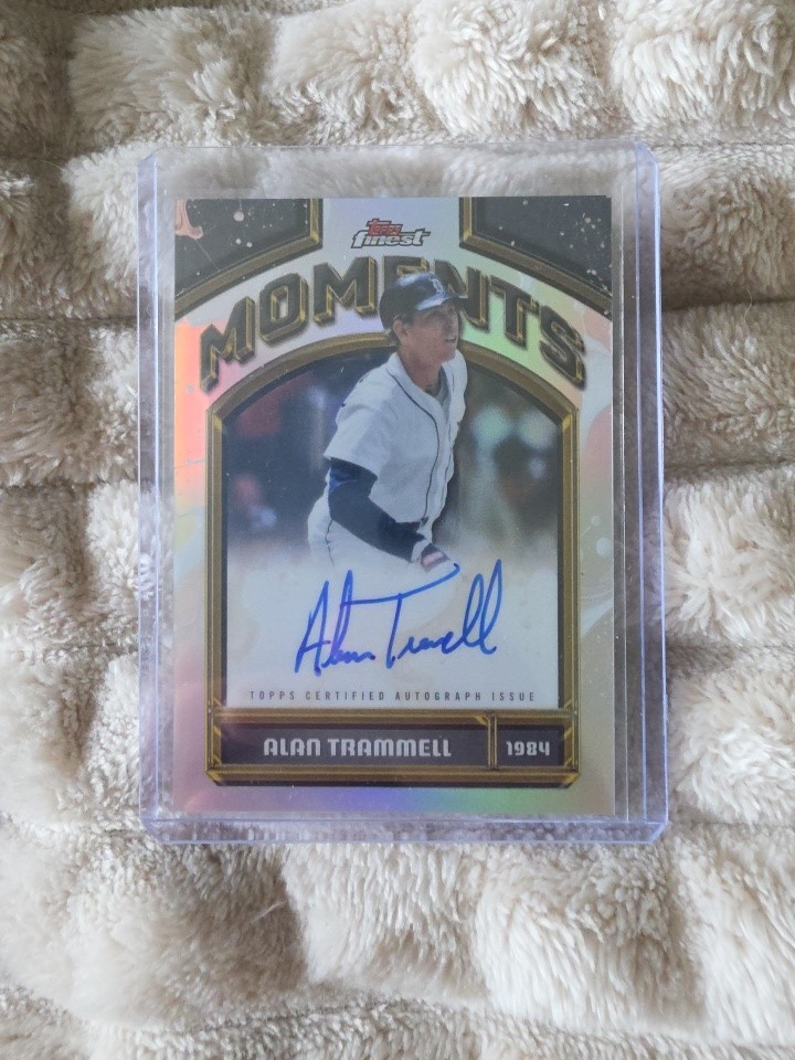 2026 Topps Finest Alan Trammell Finest Moments Refractor Auto #FMA-AT Tigers HOF