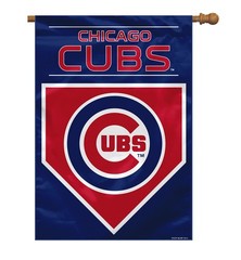 MLB Chicago Cubs 2 Sided House Banner, 28&Prime; x 40&Prime;/Size, Team Color