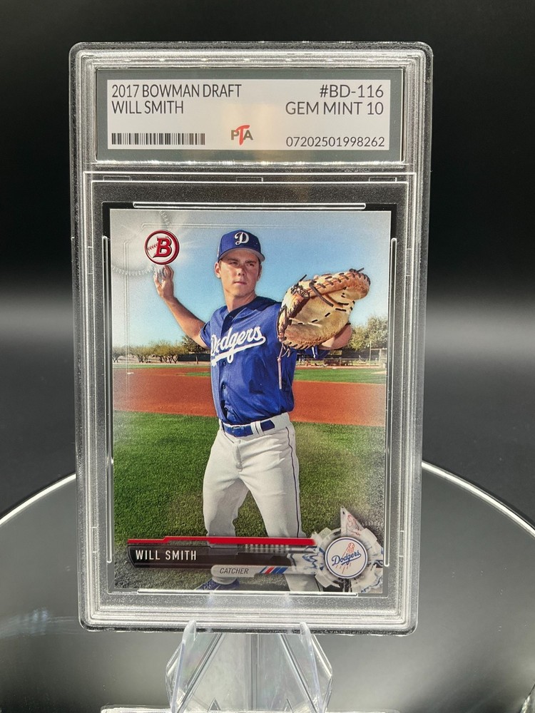 2017 Bowman Draft #BD-116 Will Smith Los Angeles Dodgers ~ GEM MINT PTA 10🔥