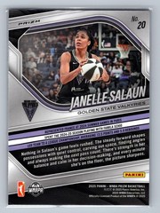 2025 Panini Prizm WNBA #20 Janelle Salaun White Seismic Prizms