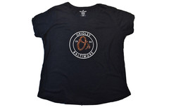 Soft As A Grape Womens MLB Baltimore Orioles Baseball Black Shirt New S, XL, 2XL