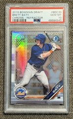 Brett Baty 2019 Bowman Draft Chrome #BDC39 LOT x4 Blue Refractor Asia Refractor