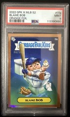 Bobby Witt Jr 2022 Topps GPK X MLB Garbage Pail Kids Orange Foil /50 Blame Bob