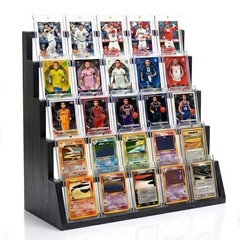 Trading Card Display Stand, 5 Tier Vertical Holder for Baseball Basketball Sport