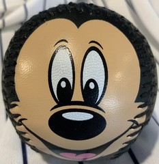 Mickey Mouse Face Walt Disney World Black Souvenir Baseball Ball