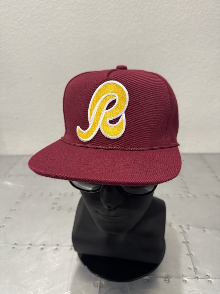 Retro Throwback Washington Redskins Classic R Logo High Profile Snapback Hat NEW