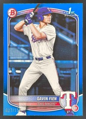 2025 Bowman Draft Blue Border #BD-15 Gavin Fien RC /150