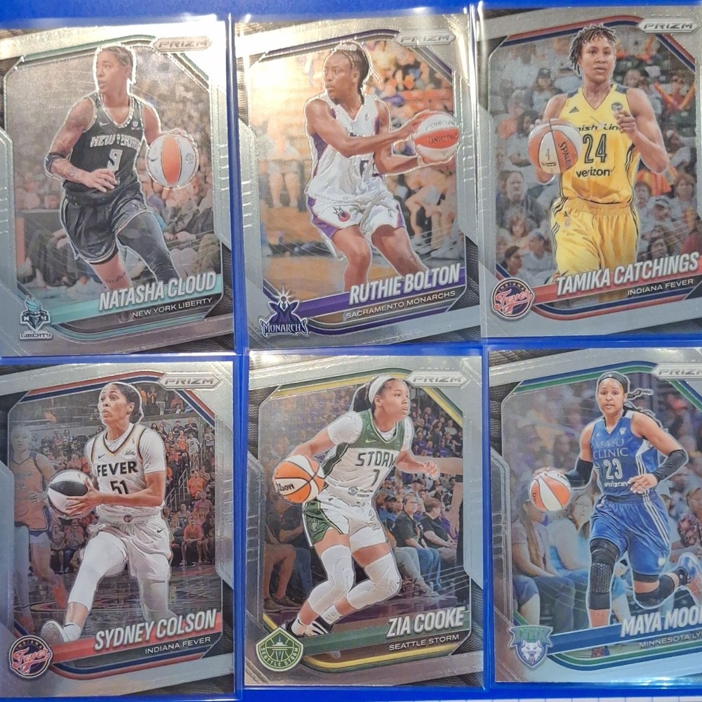 Panini 2023 Prizm WNBA 6-Card Lot Natasha Cloud Bolton Catchings Colson