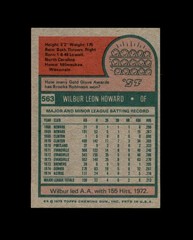 Wilbur Howard Signed Original 1975 Topps Houston Astros Autograph
