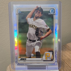 2020 Bowman Draft Chrome Refractor #BD-70 Jared Jones Pirates Bowman 1st