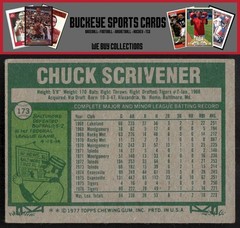 1977 Topps Chuck Scrivener #173 RC