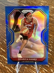2021 panini prizm wnba Dearica Hamby blue prizm #43 /149