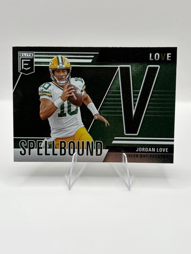 2024 Donruss Elite Jordan Love Spellbound Green #29 Green Bay Packers