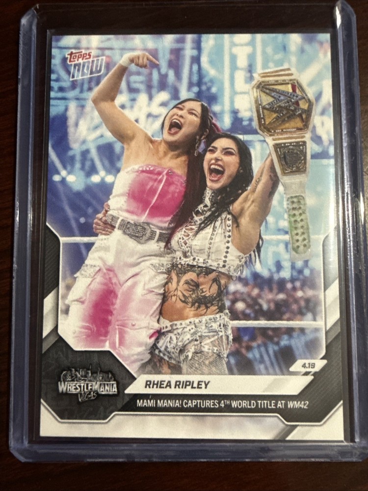 Rhea Ripley Wrestlemania 2026 WWE Topps NOW Card 49 – IN HAND