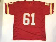 UNSIGNED CUSTOM Sewn Stitched Curley Culp Red Jersey – M, L, XL, 2XL