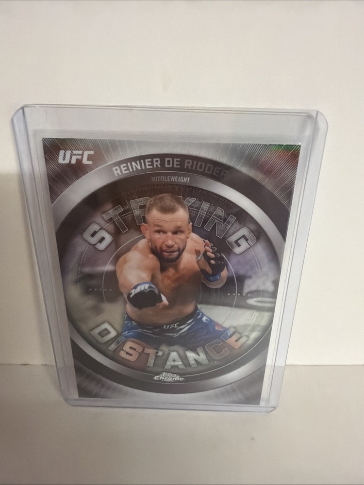 2026 UFC Topps Chrome Striking Distance #SD-12 Reinier De Ridder Refractor