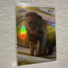 2025 Topps Chrome Disney Gold Refractor #198 Mufasa /50 NM
