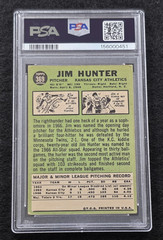 1967 JIM CATFISH HUNTER Topps Baseball Card-HOF-KANSAS CITY ATHLETICS-PSA