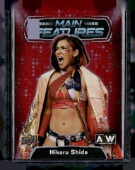 2022 Upper Deck AEW #MF-35 Hikaru Shida Main Features Red #/50