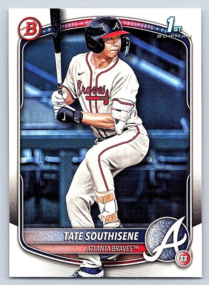 TATE SOUTHISENE BRAVES RC 1st card 2025 BOWMAN DRAFT #BD-70