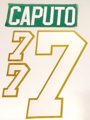 Chicago Blackhawks St Patrick&rsquo;s Day jersey 2 lettering kit ANY NAME/ANY NUMBER