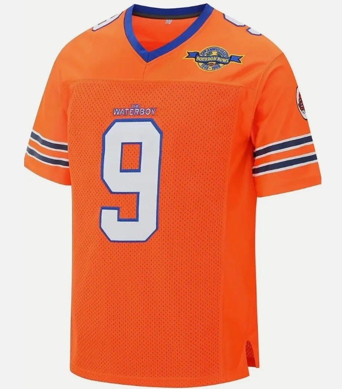 Bobby Boucher #9 The Waterboy SCLS Mud Dogs Football Jersey Adam Sandler – Med.
