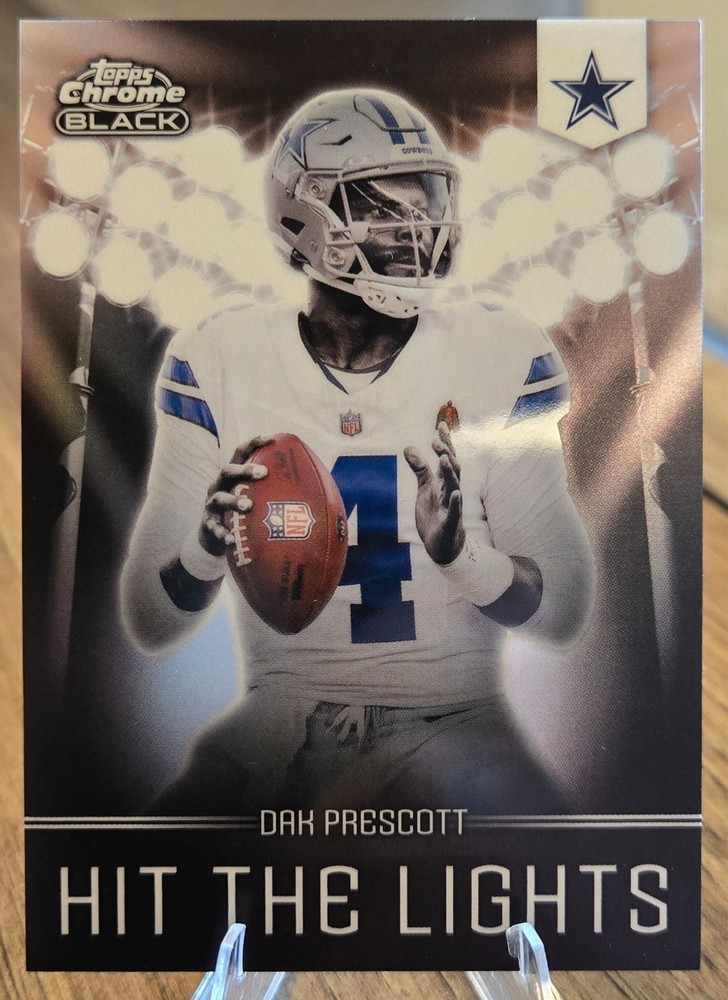 2025 Topps Chrome Black Dak Prescott Hit The Lights SSP 1:205 Hobby