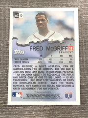 1996 Topps Chrome Wrecking Crew Refractor Fred McGriff #WC10 Atlanta Braves