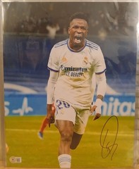 Vinicius Jr. Signed 11×14 Photo Real Madrid UCL Beckett BAS Witnessed