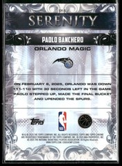 2025-26 Topps Chrome #SY-5 Paolo Banchero Serenity