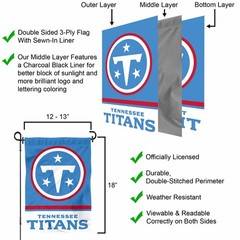 Tennessee Titans Logo Garden Yard Banner Flag