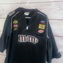 NASCAR VTG Elliot Sadler Pit Shirt #38 Sz XL Chase Authentics Crew 1/4 Zip B47