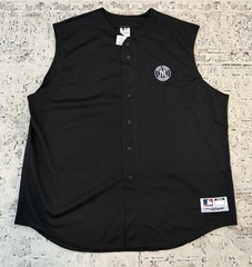 Majestic Authentic NY New York Yankees Black Sleeveless Jersey Men’s Sz: 3XL