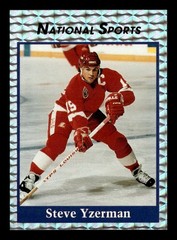1992-93 Broder National Sports #NNO Steve Yzerman Silver Foil Promo B179
