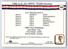 1980 HOCKEY TEAM U.S. OLYMPIC HALL OF FAME 1991 IMPEL #69