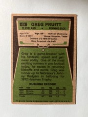 1975 Topps – Greg Pruitt #49