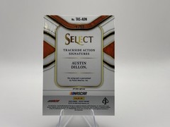 2026 Select NASCAR Austin Dillon Trackside Action Autograph Blue Prizm /99