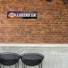Los Angeles Lakers Decorative Plastic Street Sign 375 x 16 Officially Licensed