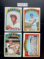1972 Topps Baseball Cards 76-150 (P-NM) – You Pick – Complete Your Set