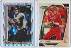 Tyler Shough SP RC LOT 🔥 Topps Chrome RayWave Refractor & Silver Prizm Rookie