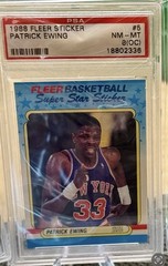 Lot Of PSA Graded Basketball Cards Patrick Ewing, Dalton Knecht, & Lewis Lloyd