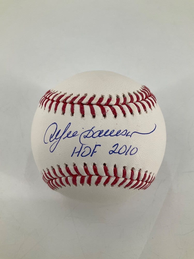 ANDRE DAWSON CHICAGO CUBS SIGNED MLB BASEBALL JSA WITNESS COA W/INSC