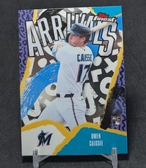 Owen Caissie Arrivals Rookie RC 2026 Topps Finest Chrome Card A-16 Miami Marlins