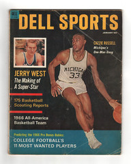 January 1966 Dell Sports Magazine – Cazzie Russell Cover #M1652