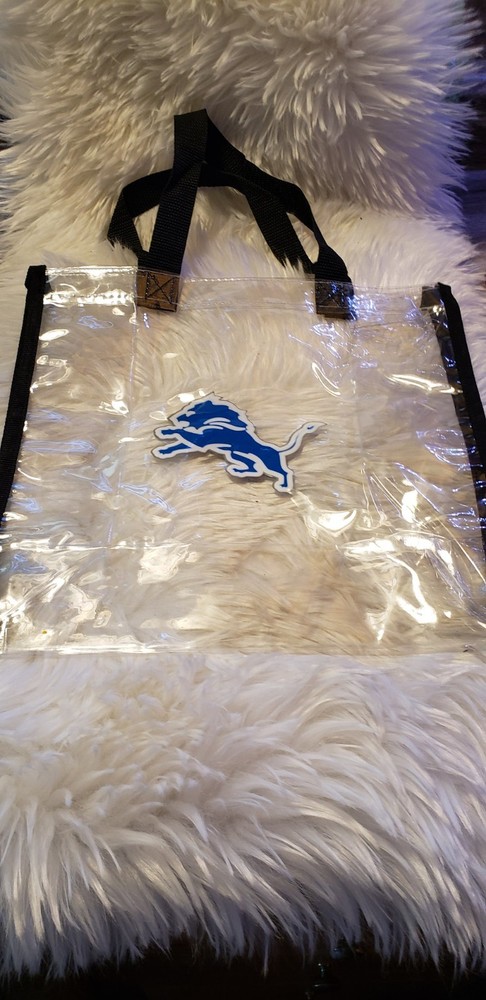 Detroit Lions Clear Reusable Bag NFL Entry Compliant 12 X 12 X 6. BRAND NEW