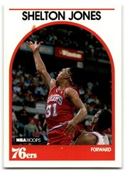1989-90 Hoops Shelton Jones Rookie Philadelphia 76ers #51