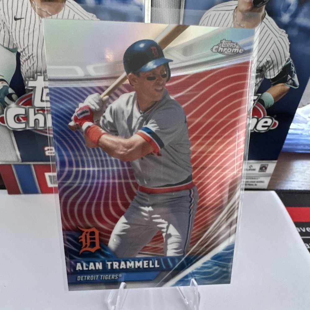 Topps 2025 Chrome Alan Trammell Chrome Rivals Insert #RVA-19 Tigers