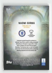 2025-26 Topps Chrome UEFA Women&rsquo;s #QF-12 Naomi Girma Queens Of Football