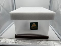 Jupdec Hat Display Case, Clear Acrylic Baseball Cap Display Box Stand, UV Protec