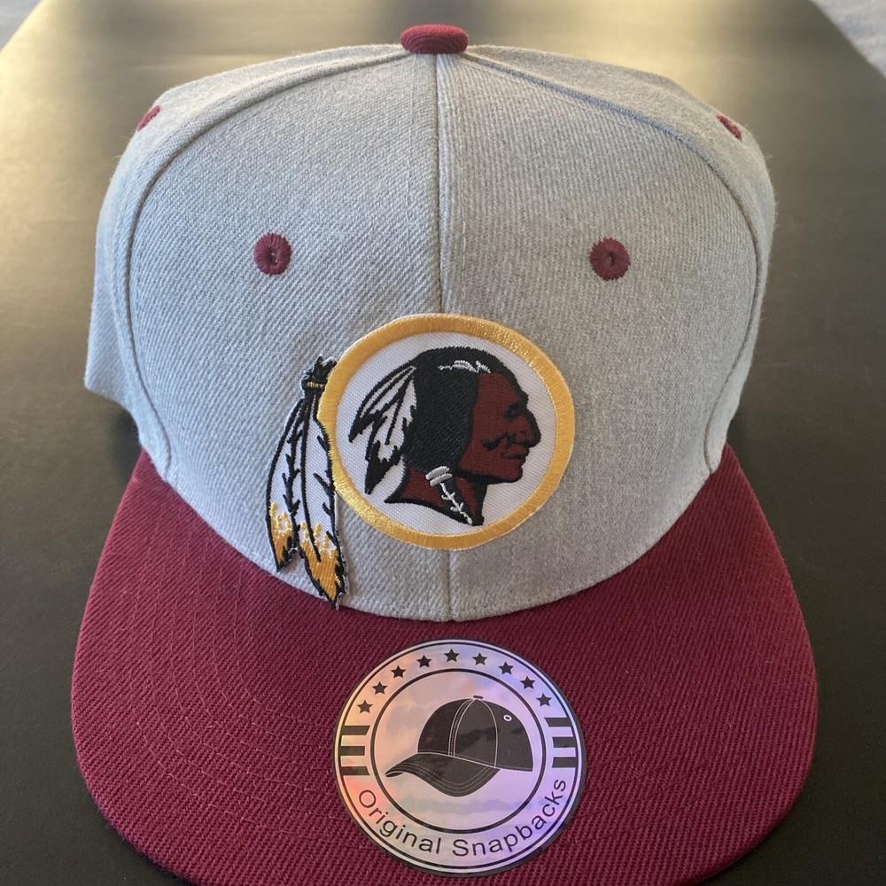 Vintage Throwback Washington Redskins Embroidered Logo Snapback Cap Hat NEW NWT